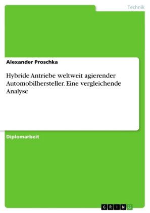 Vergleichende Analyse zu hybriden Antrieben weltweit agierender Automobilhersteller
