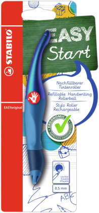 Ergonomischer Tintenroller für Rechtshänder - STABILO EASYoriginal Holograph Edition in blau - Einz