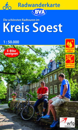 Radwanderkarte BVA Die schönsten Radtouren im Kreis Soest 1:50.000, reiß- und wetterfest, GPS-Tracks