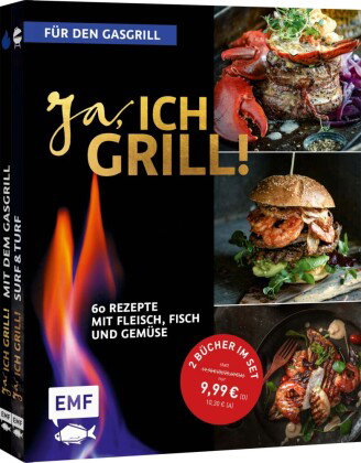 Ja, ich grill! - Für den Gasgrill: Doppelt gut - 2 Bücher im Set