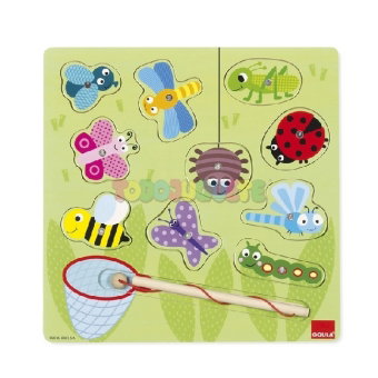 Magnetisches Insektenspiel (Holzpuzzle)