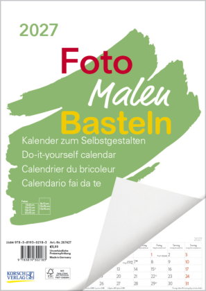 Foto-Malen-Basteln A4 weiß Notice 2027