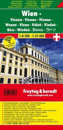 Wien, Stadtplan 1:25.000 / 1:10.000, Touristenplan, freytag & berndt