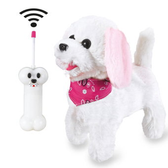 Jamara Trixi RC Plüschhund Weiss/Rosa