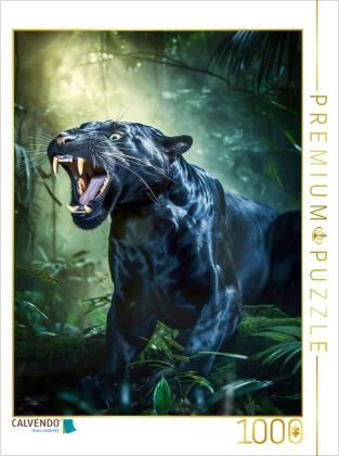 CALVENDO Puzzle Ein Motiv aus dem Kalender Wilde Raubkatzen | 1000 Teile Lege-Größe 64x48cm Foto-Puz
