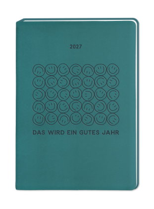Terminplaner Lederlook 2027 Petrol