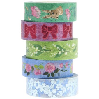 Tape Set La Vie En Rose, Green / Blue FSC MIX