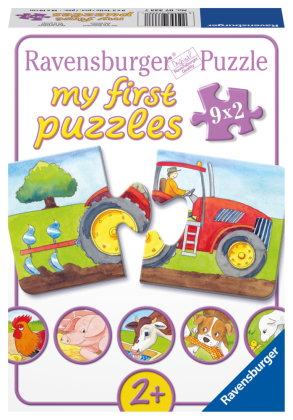 Kinderpuzzle 9x2 Teile - Auf dem Bauernhof