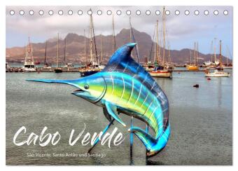 Cabo Verde - Sao Vicente, Santo Antao und Santiago (Tischkalender 2024 DIN A5 quer), CALVENDO Monats