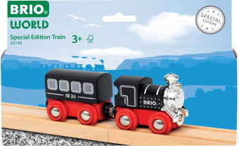 BRIO World - Sondereditionszug 2026 (Holz-Dampflok und Wagen) - Spielzeug-Zug in limitierter Edition