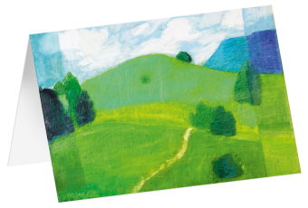 Kunstkarten "Grüne Wiesen" 5 Stk.