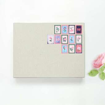 Mini Sticker La vie en Rose, Briefmarken FSC MIX