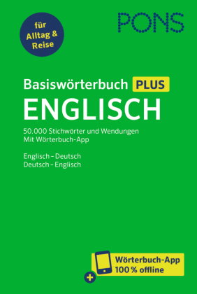 PONS Basiswörterbuch Plus Englisch, m. Buch, m. Online-Zugang