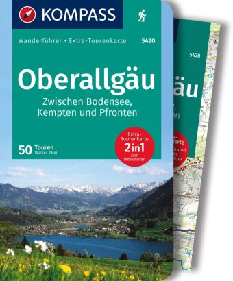 KOMPASS Wanderführer Oberallgäu, 50 Touren zwischen Bodensee, Kempten und Pfronten, mit Extra-Touren