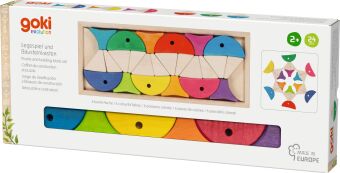 Legespiel und Bausteinkasten 6 bunte Fische