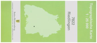 Topographische Karte Baden-Württemberg Riedlingen