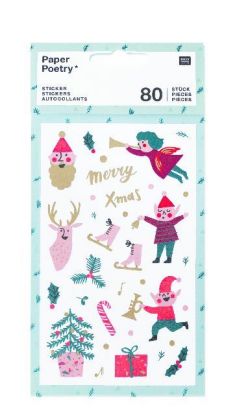 Sticker, Jolly Christmas, Classic
