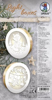 URSUS Light boxes "Christmas Socks", Ø 11 cm