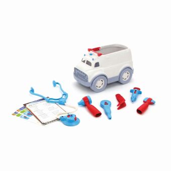 GREENTOYS - Krankenwagen mit Arztausrüstung 10 Teile