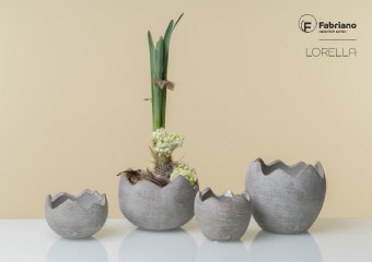 Fabriano Kübel Egg Lorella 7,5 cm rustik