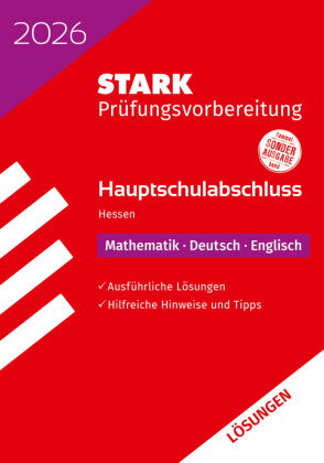 STARK Lösungen zu Mathematik, Deutsch, Englisch - Hauptschulabschluss 2026 Hessen - Prüfungsvorberei