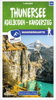 Kümmerly+Frey Wanderkarte 30 Thunersee 1:40.000