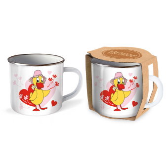 Trötsch Unser Sandmännchen Emaille Becher Tasse Schnatterinchen