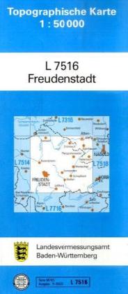 Topographische Karte Baden-Württemberg, Zivilmilitärische Ausgabe - Freudenstadt