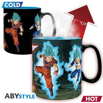 DRAGON BALL SUPER - Mug Heat Change -SaiyansvsBlack