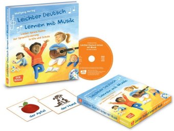 Leichter Deutsch lernen mit Musik, m. Audio-CD und Bildkarten, m. 1 Beilage