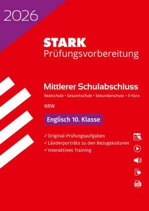 STARK Englisch E-Kurs - Mittlerer Schulabschluss (MSA) 2026 NRW - Prüfungsvorbereitung, m. 1 Buch, m