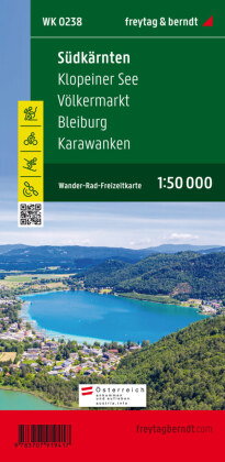 Südkärnten, Wander-, Rad- und Freizeitkarte 1:50.000, freytag & berndt, WK 0238