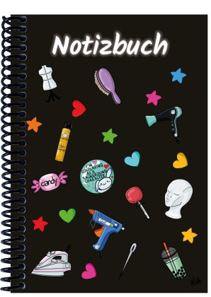 A 5 Notizbuch Manga Items, schwarz, blanko