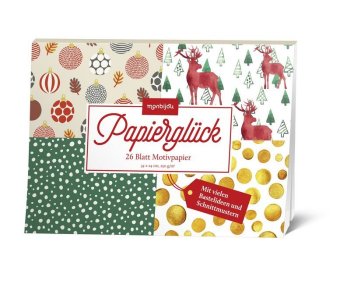 Papierglück - Design Weihnachten klassisch, 26 Blatt Motivpapier