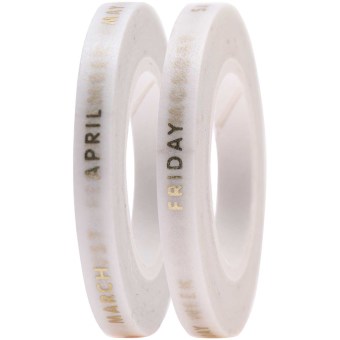 Tapes Schmal, Monate/Wochentage FSC Mix