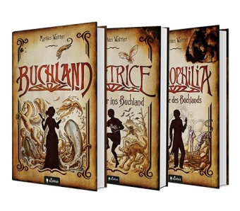 Buchland Band 1-3 (Hardcover): Buchland / Beatrice. Rückkehr ins Buchland / Bibliophilia. Das Ende d