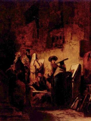 Carl Spitzweg - In der Synagoge - 500 Teile (Puzzle)