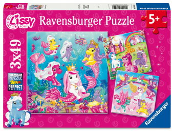 Kinderpuzzle 3x49 Teile - Lissy Pony - Zauberhafte Welten!