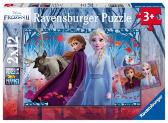 Ravensburger Kinderpuzzle - 05009 Reise ins Ungewisse - Puzzle für Kinder ab 3 Jahren, mit 2x12 Teil