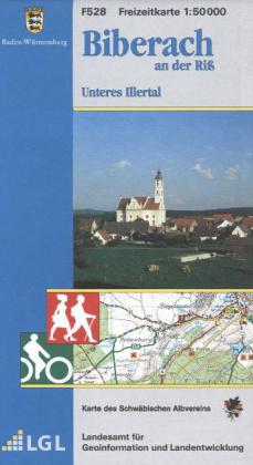 Topographische Freizeitkarte Baden-Württemberg Biberach an der Riß