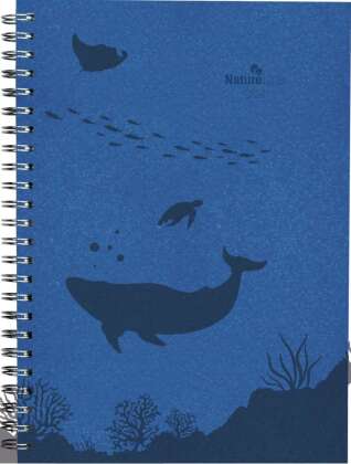 Wochenplaner Nature Line Ocean 2024 - Taschen-Kalender A5 - 1 Woche 2 Seiten - Ringbindung - 128 Sei