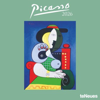 teNeues - Picasso 2026 - Kunst-Wandkalender 30x30 cm (30x60 cm geöffnet) | Broschürenkalender mit Me