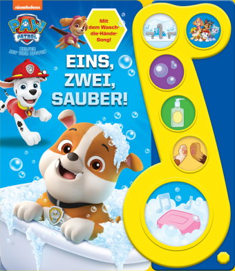PAW Patrol - Eins, zwei, sauber! - Liederbuch mit Sound - Pappbilderbuch mit 6 Melodien und Geräusch