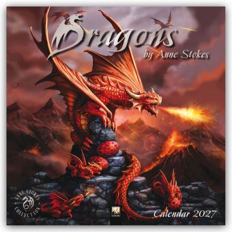 Dragons by Anne Stokes - Drachen von Anne Stokes 2027 - Original Flame Tree Publishing-Kalender [Kal