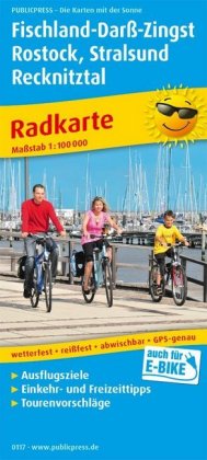 PUBLICPRESS Radkarte Fischland-Darß-Zingst, Rostock, Stralsund, Recknitztal