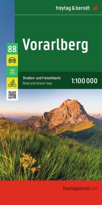freytag & berndt Straßenkarte Vorarlberg 1:100.000