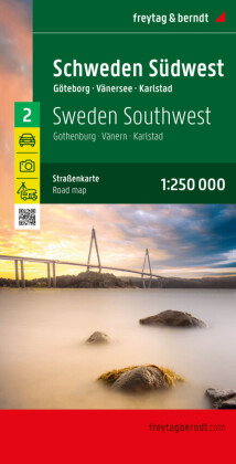 Schweden Südwest, Straßen- und Freizeitkarte 1:250.000, freytag & berndt