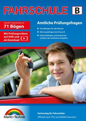 Führerschein Fragebogen Klasse B - Auto Theorieprüfung original amtlicher Fragenkatalog auf 71 Bögen