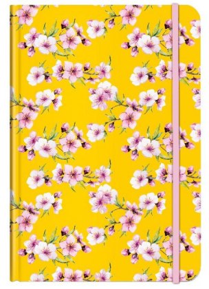 Notizbuch A5 Blüten gelb