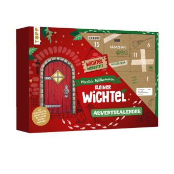 Herzlich Willkommen, kleiner Wichtel - Adventskalender. Mit Wichteltür, Bastelmaterial und Anleitung